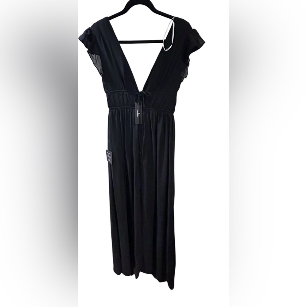 Lulus I'm All Yours Black Ruffled Maxi Dress Size Small New NWT - Picture 16 of 17